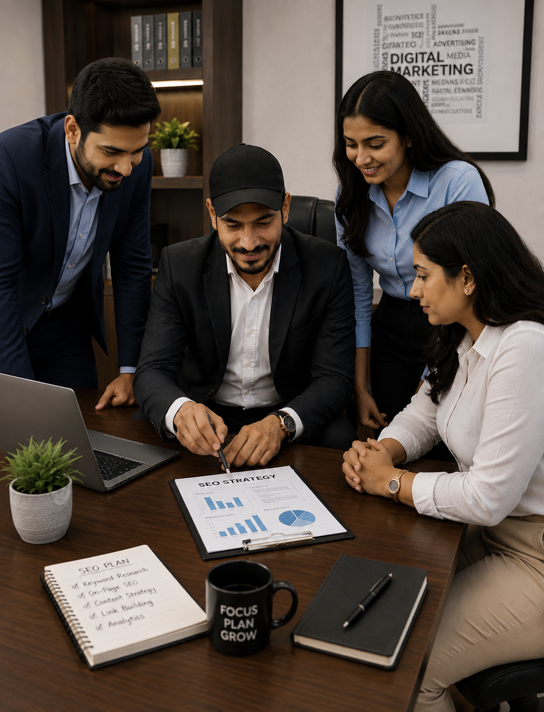 SEO consultation and digital marketing strategy discussion